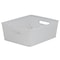 Simplify Storage Bin, Plastic, White, 13.7 in H, 11.4 in W, 13.7 in L 25168-WHT-2PK - alternate 6